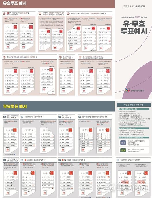 제21대 대통령선거 유·무효투표 예시