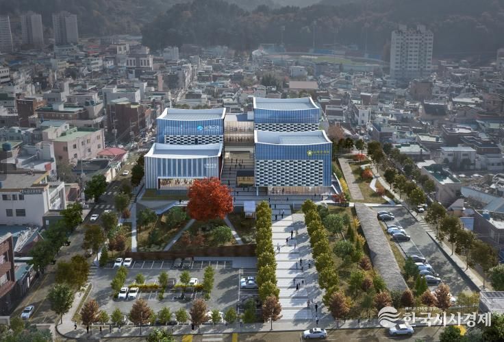 남해군, 신청사 시공사 확정…7∼8월 착공한다!-정면조감도