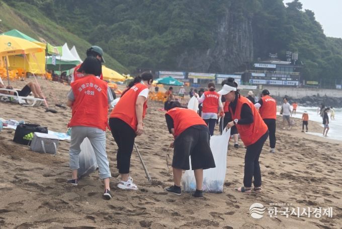 중문해수욕장 환경정화 봉사활동