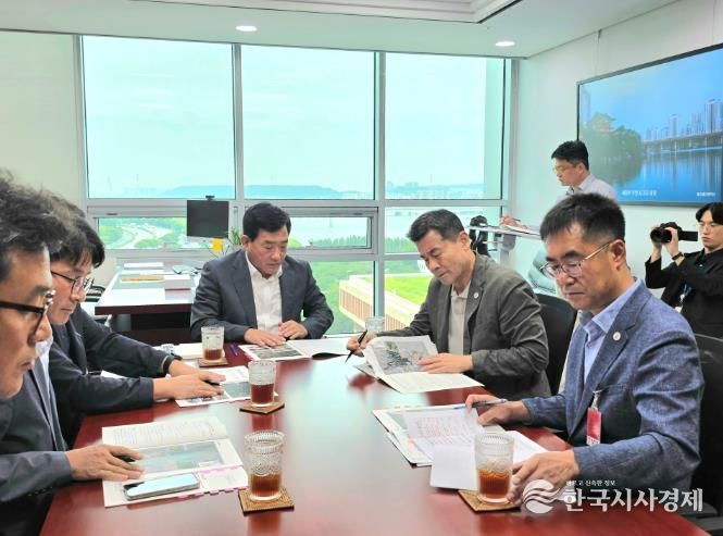 김영길 중구청장, 국회 찾아 현안사업 설명 및 협의