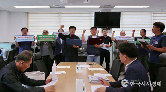 장수군 시민사회단체 연대 농촌 기본소득 장수군 선정 촉구 성명 발표