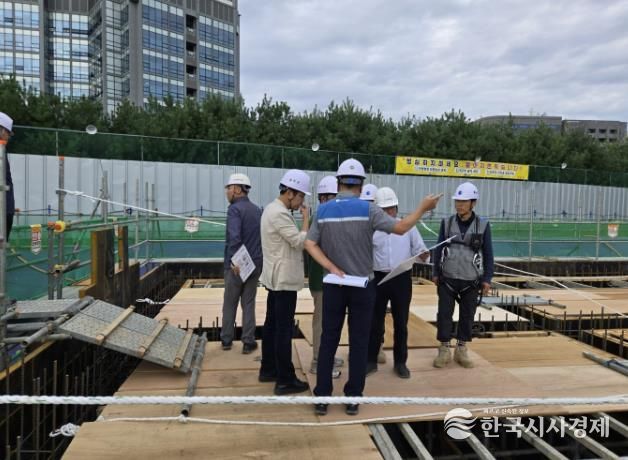아산신도시 공공하수처리시설 증설(1단계)사업 공사현장점검