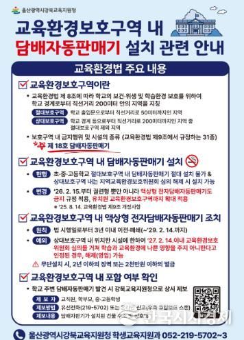 학교 주변 전자담배 자판기 상시 신고제 운영