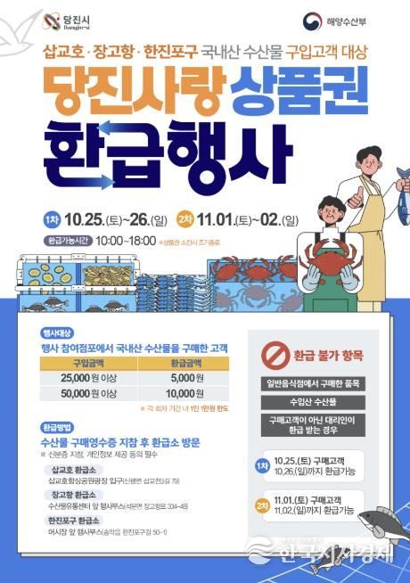 2025년 당진사랑상품권 환급행사 포스터