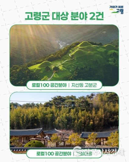 고령군 지산동고분군 ⁃ 개실마을「제2기 로컬100」후보 선정 !