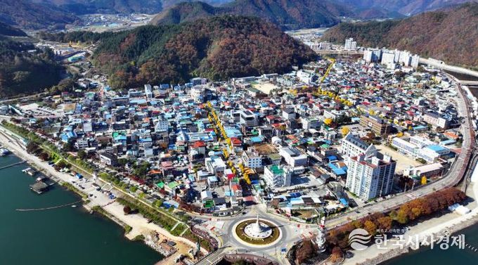 화천읍 (드론 전경)