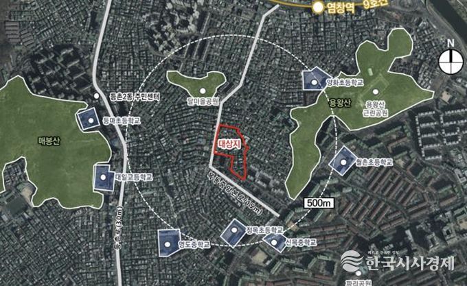 목2동 232번지 일대 위치도