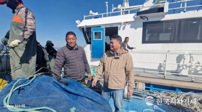 노영환 장흥 부군수, 해조류 양식장 현장 방문