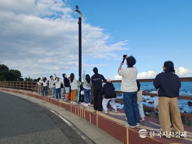 울산기후위기대응센터는 25일 간절곶 일대에서 '철새 관찰' 특별 프로그램을 열었다.j