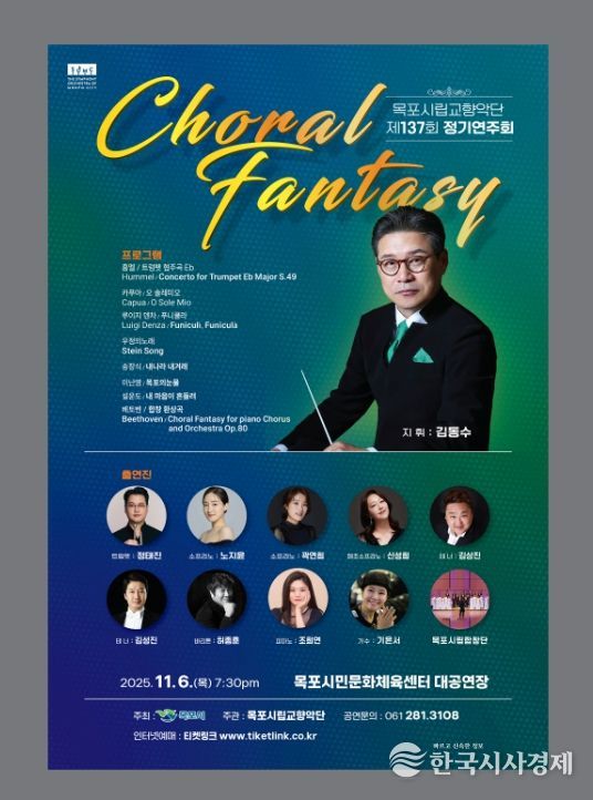 목포시립교향악단, 제137회 정기연주회 개최