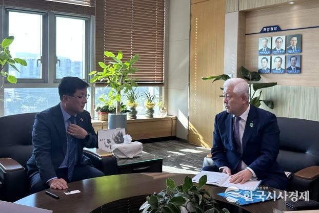 황인홍무주군수 김성환 기후에너지환경부장관 국비 확보를 위한 면담