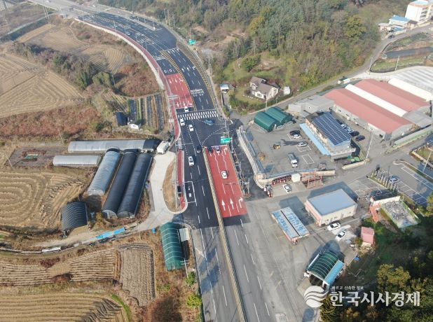 증평군 미암3리 평면교차로 신설