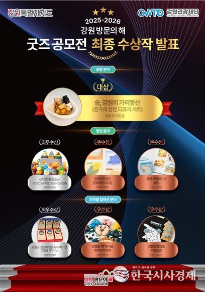 강원 방문의 해 굿즈 공모전 최종 수상작 이미지