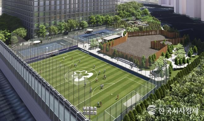 정자동 제설차량기지 체육시설 조감도