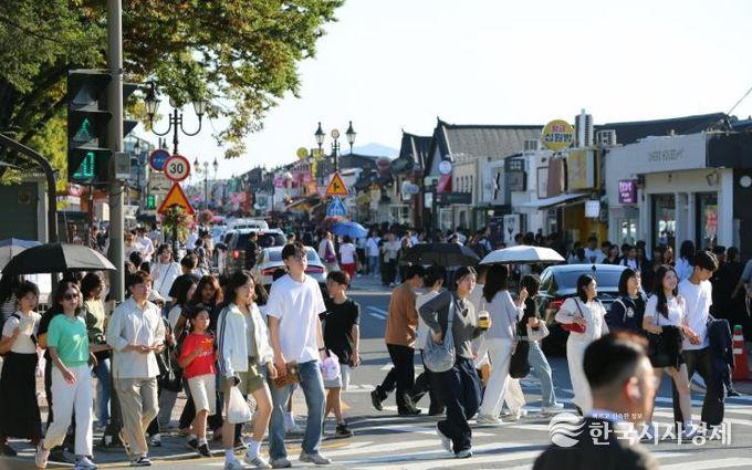 경주 황리단길 전경