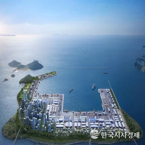 군산시새만금기본계획현안반영위해뛴다(군산새만금신항조감도).