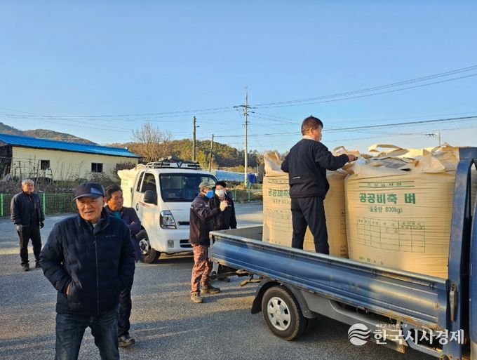 옥천군, 공공급식용 친환경(유기농) 벼 272톤 수매