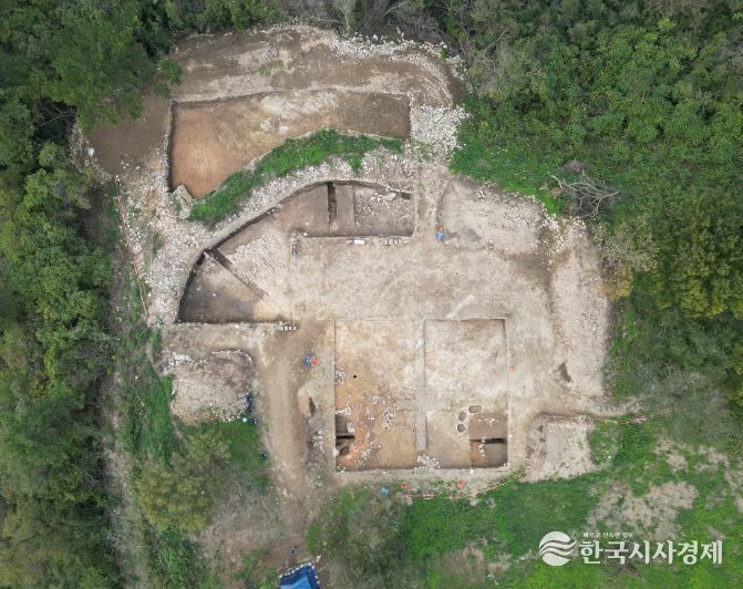 무안 봉대산성 발굴 조사 현장 전경