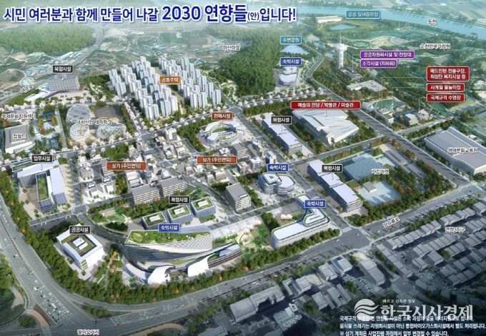 순천시 연향들 도시개발사업 조감도