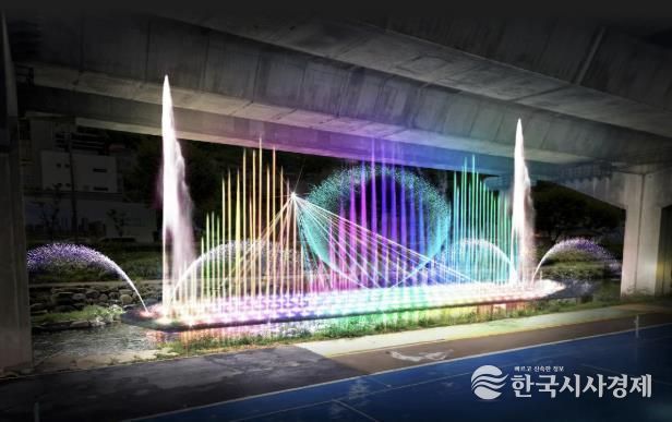 서대문구 홍제천 음악분수 예상도