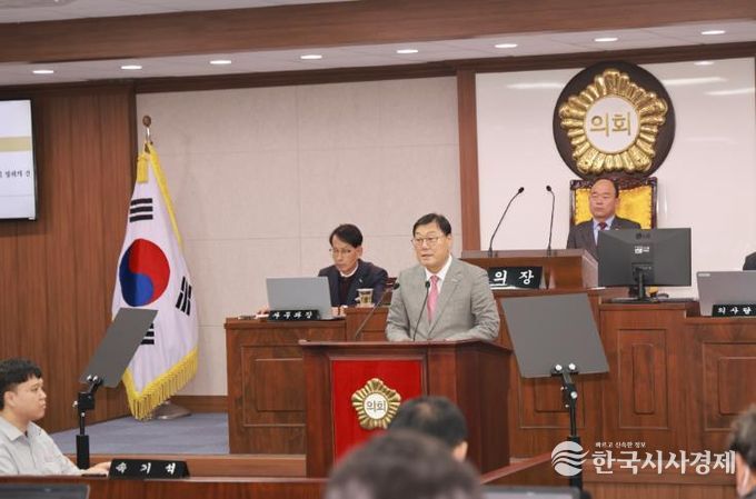 김윤철 합천군수 2026년도 예산안 시정연설, 위기 딛고 희망 담은 ‘8,881억 원’ 편성
