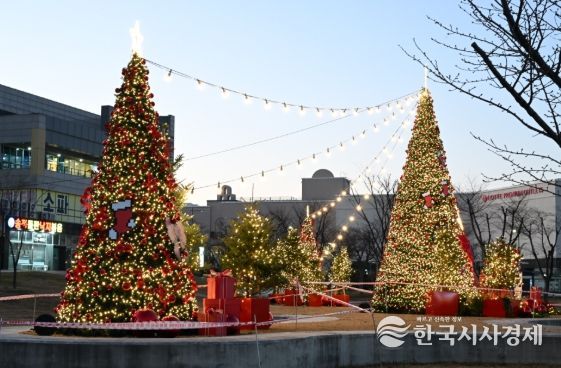 기장군, ‘오시리아 물음표 공원’ 겨울 야간 경관 조성…지역 상권 활력 기대