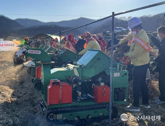 안동시, ‘영농 부산물 일제 파쇄 주간’ 운영