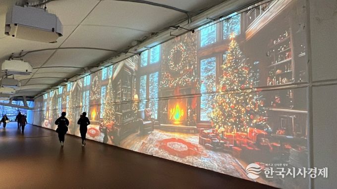 호수교갤러리 남측: 게티이미지코리아와 협력한 크리스마스 미디어아트 콘텐츠
