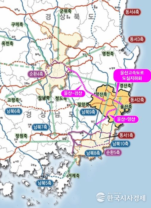 위 치 도(제3차 고속도로 건설계획 건의사업)