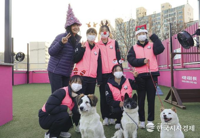 서대문구청 여자농구단이 최근 반려동물 복합문화 공간인 ‘서대문 내품애(愛)센터’에서 봉사활동을 펼쳐 주위에 귀감이 됐다.
