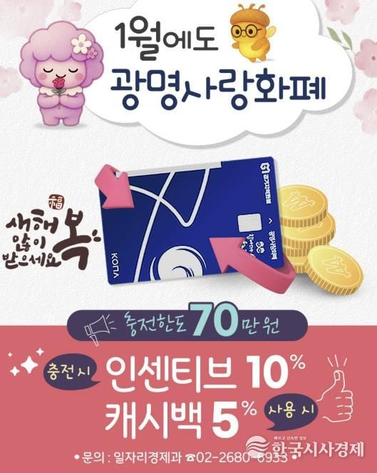 2026년 광명사랑화폐 혜택 안내문