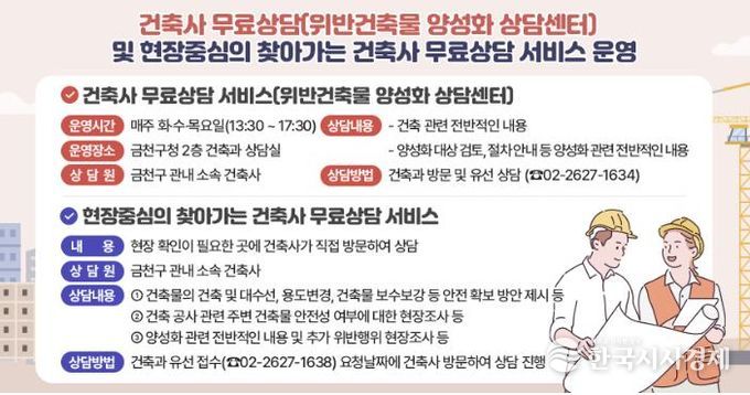 건축민원 전문상담 서비스 관련 홍보물