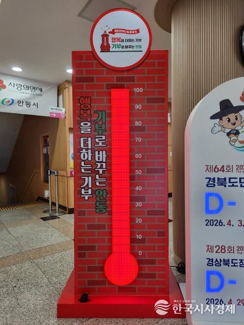안동시, '희망2026 나눔캠페인' 사랑의 온도 100℃ 달성