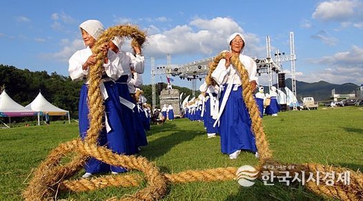 ‘금산 농바우끄시기’ 시연 모습