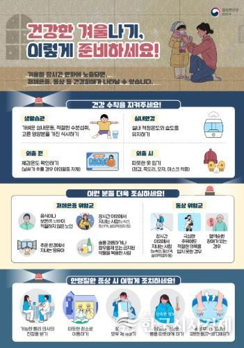 한랭질환 예방 포스터.