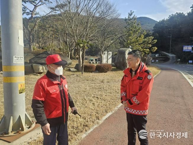정석원 남해군 부군수, 산불방지 인력 현장 점검 실시