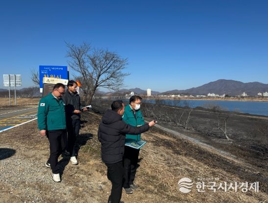 장금용 창원특례시장 권한대행, 대산면 들풀화재 현장점검 나서