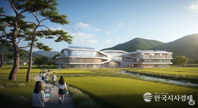 미래학교 예시 이미지(AI 생성)
