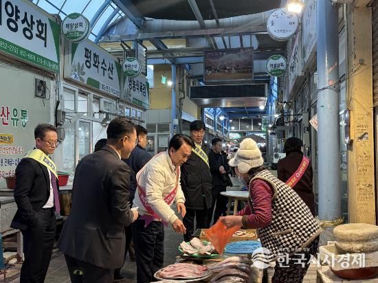 사천시, 유관기관과 함께하는 설맞이 전통시장 이용하기 캠페인 실시