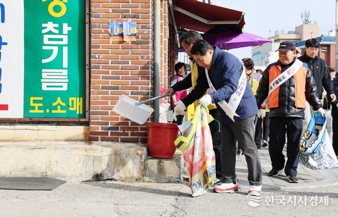 양산시, 설날 맞이 대대적인 시가지 환경정비 실시