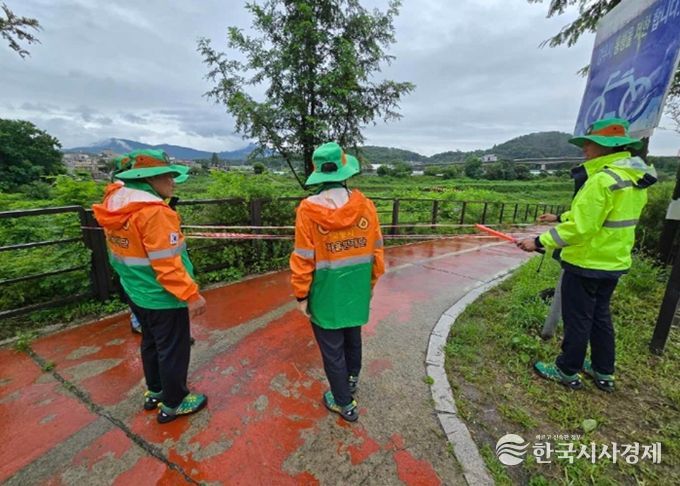 지역자율방재단 활동 모습
