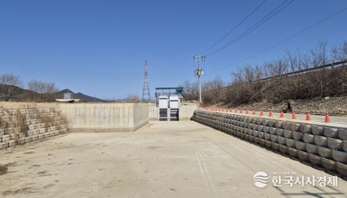 올해 말 준공을 앞둔 3배수펌프장 모습