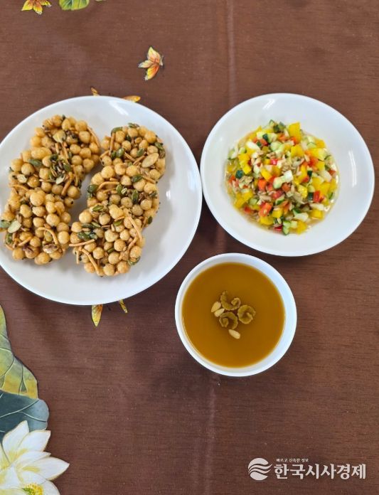 강진 쌀귀리를 활용해, 레시피로 만든 요리.