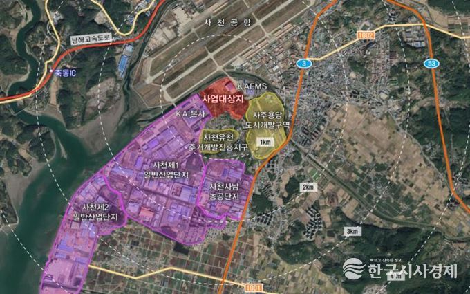 사천시, 미래 항공산업 중심도시로 도약 - 항공MRO 산업단지 준공 - 위치도