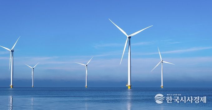 해상풍력 단지 조감도