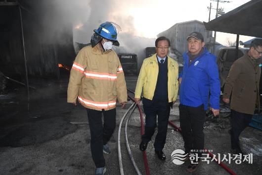 유희태 완주군수, 새벽 현장 진두지휘… 주민 안전 최우선 조치