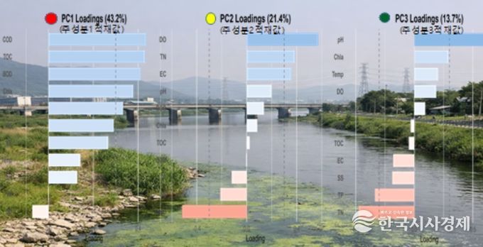 하천 주성분 분석 차트