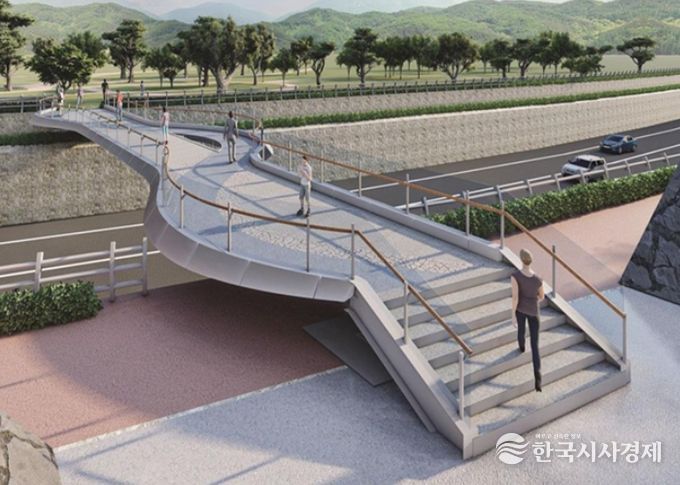 용담동 경관보행교 조감도