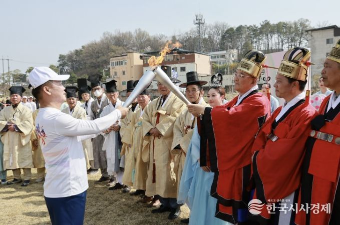 예천군, 제64회 경북도민체전 성화 채화 및 봉송 행사 개최