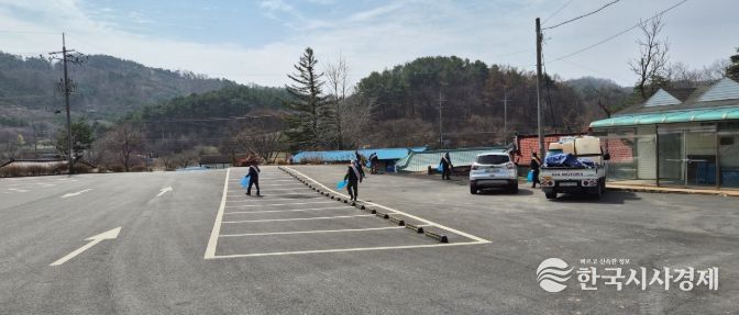 금산군월남전참전자회 산불예방 캠페인 및 환경 정화 모습